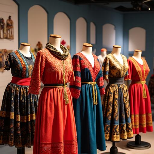 Showcase de trajes tradicionales colombianos