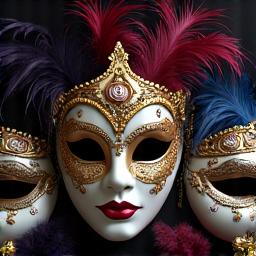 Máscaras venecianas y de carnaval